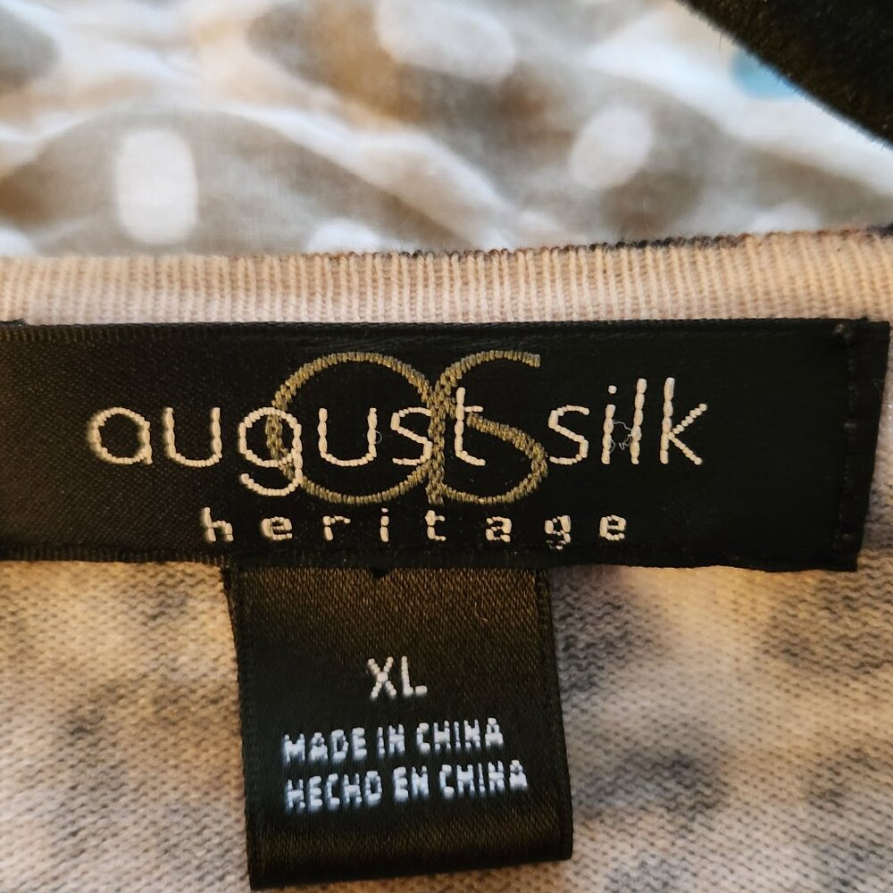 August Silk Leopard Print Button-Up Cardigan. Siz… - image 3